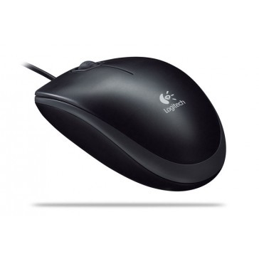 Logitech B100 optische muis zwart - USB