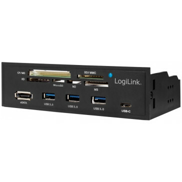 5.25 inch interne geheugenkaart lezer 3x USB3-A en 1x USB3-C