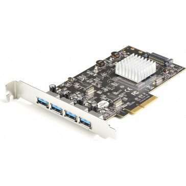 PCIe x4 kaart 4P extern USB3.2 - 10GB/sec