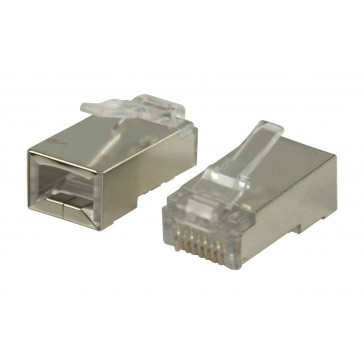 UTP RJ45 connector CAT5E - metaal / shielded