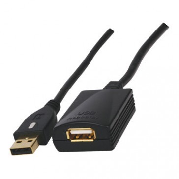 USB 2.0 a/a verlengkabel 5 meter - actief