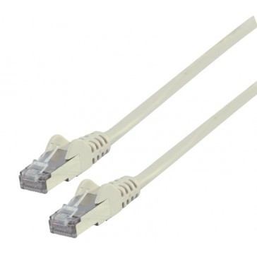 1M grijs F/UTP cat6 metalen connectoren