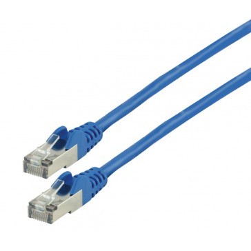 1M blauw F/UTP cat6 metalen connectoren