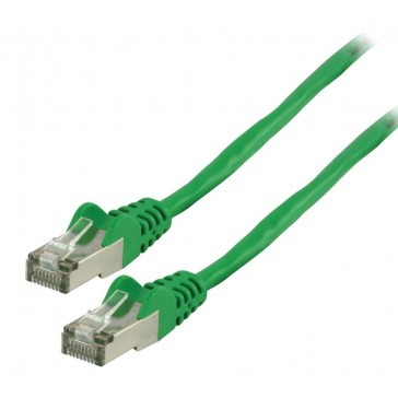 5M groen F/UTP cat6 metalen connectoren