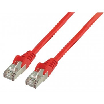 0.25M rood F/UTP cat6 metalen connectoren