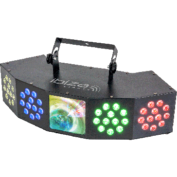 3-IN-1 LED LICHT EFFECT WASH - MOON - STROBE WITH DMX