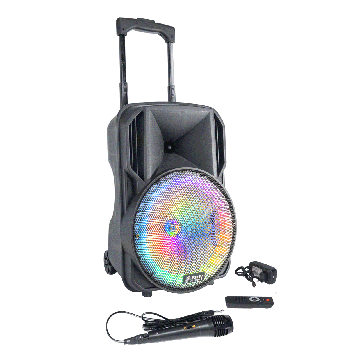 10'' Draagbare oplaadbare LED speaker met BT/MIC & RGB