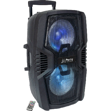 Draagbare luidspreker 2 X 25CM - 600W met Bluetooth, USB, MI