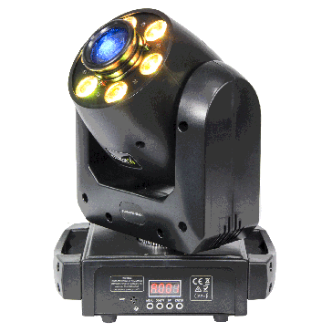 30W SPOT MOVING HEAD GOBOW / COLORW WITH 6 x 12W RGBWA-UV WA