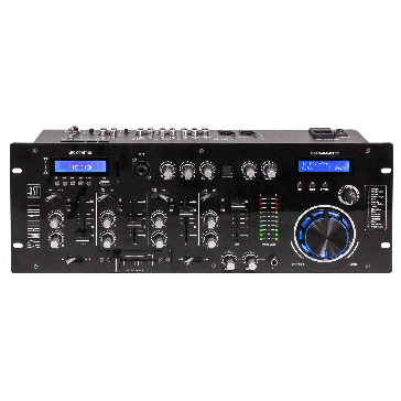 4-KANAALS DJ MENGPANEEL MET 9 INGANGEN, BLUETOOTH