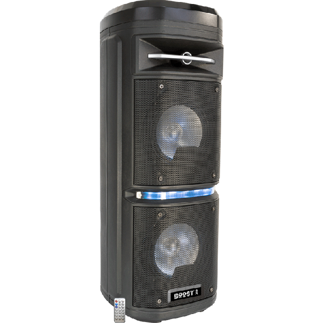 Temco 2X6,5'' AktIeve speakerbox met USB/BT/MIC INPUT