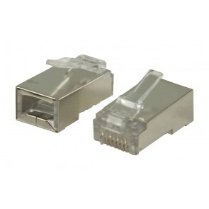 UTP RJ45 connector CAT5E - metaal / shielded