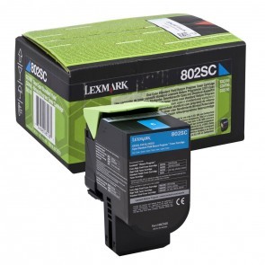Lexmark 802SC toner CX310/410/510 2000 pagina's cyaan