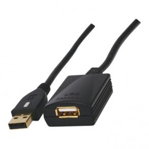 USB 2.0 a/a verlengkabel 5 meter - actief