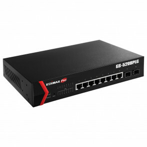 Edimax 1GB 8P smart PoE switch met 2x SFP GS-5208PLG