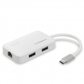 Edimax USB-C naar 1000Mbps LAN + 3x USB3.0 hub EU-4308