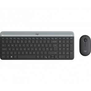 Logitech MK470 draadloze mini set k/b + optische muis -zwart